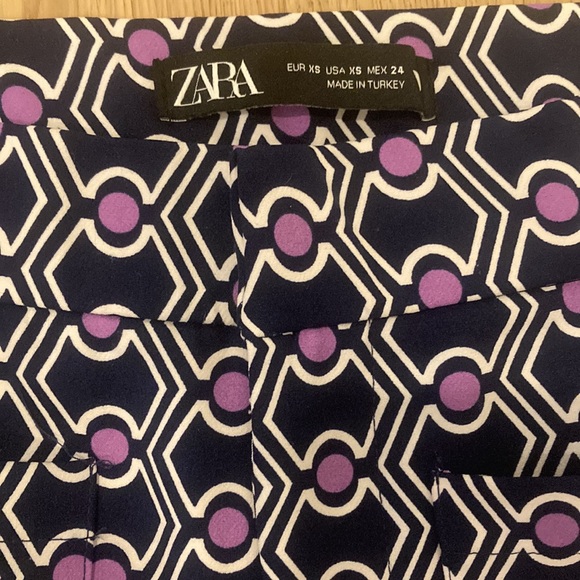 Zara Geometric Print Pants XS - Picture 4 of 4